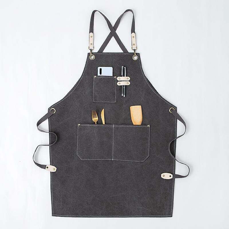 Chef Apron Black for Men Women