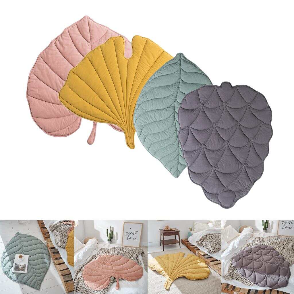 Leaf Shape Area Rug Modern Decorative Bedroom Living Room Soft Rugs 43' x 47'