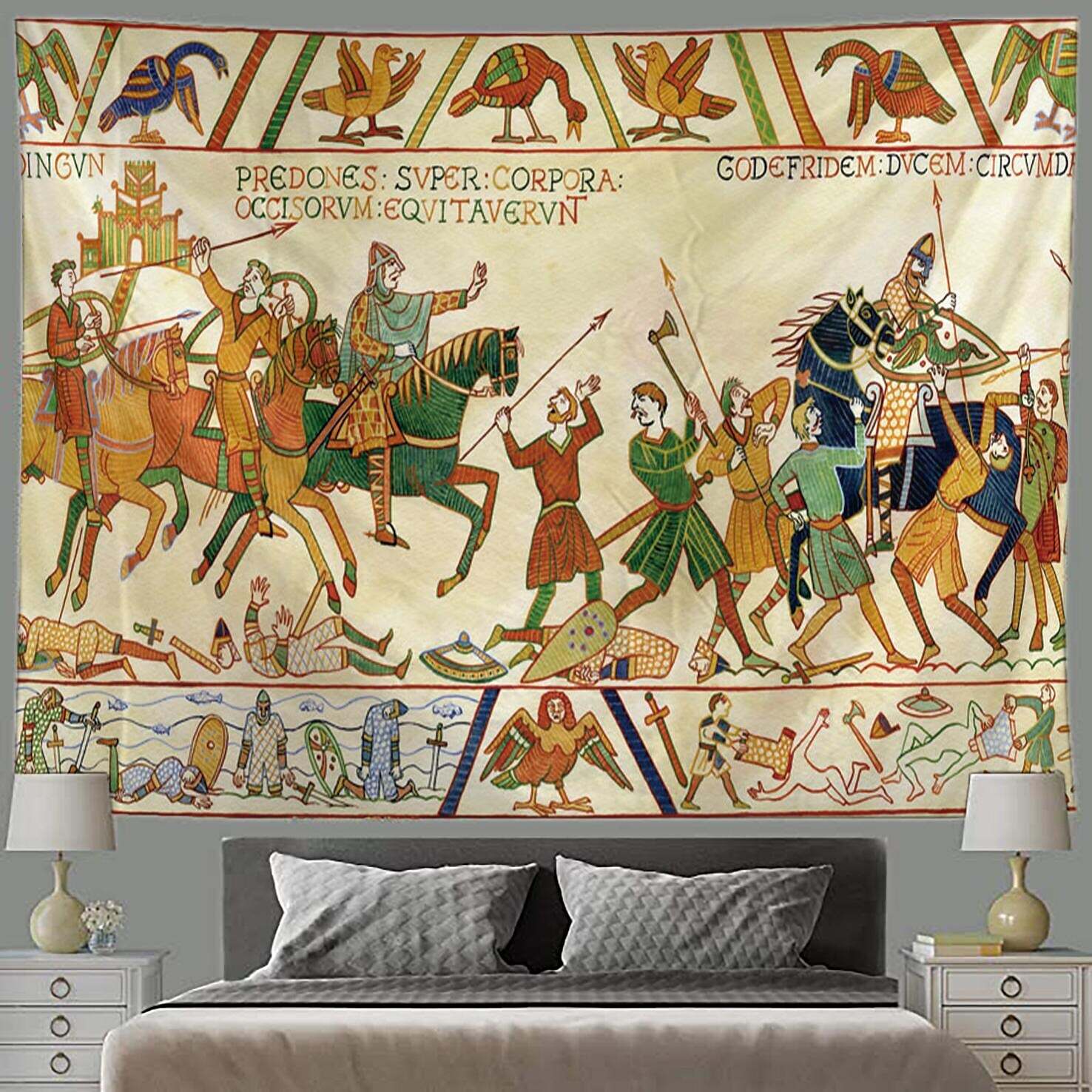 Bayeux Medieval Wall Tapestry Art Decor