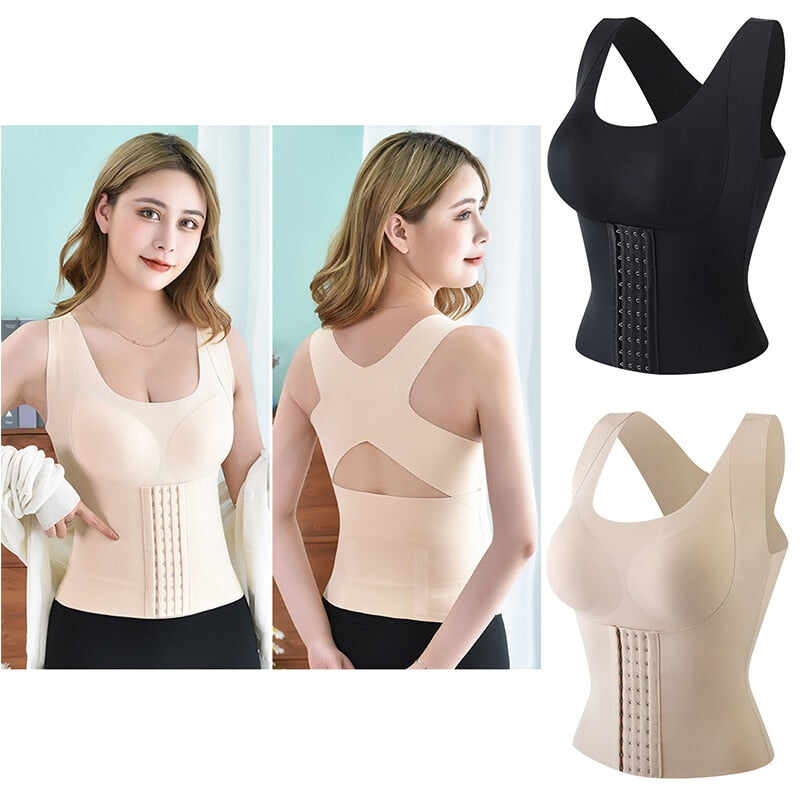 4-in-1 Waist Buttoned Bra Shapewear