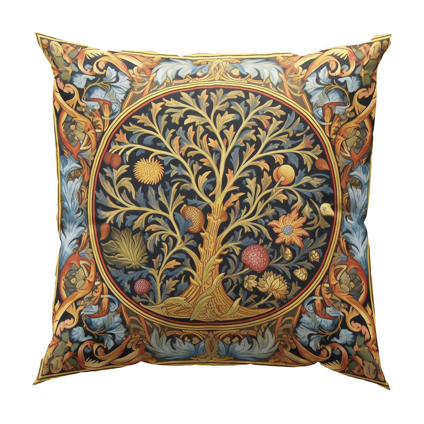 Tree of Life Double Side Pillow Cover 4PC Soft Decorative Square Cushion Case Pillowcase for Bedroom Livingroom Sofa Couch Chair