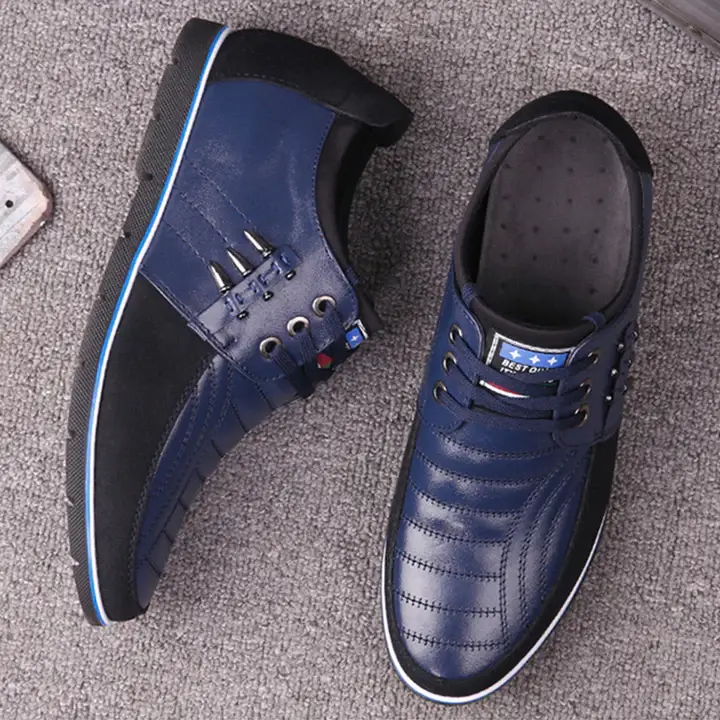 Men's Height Increasing Leather Casual Shoes