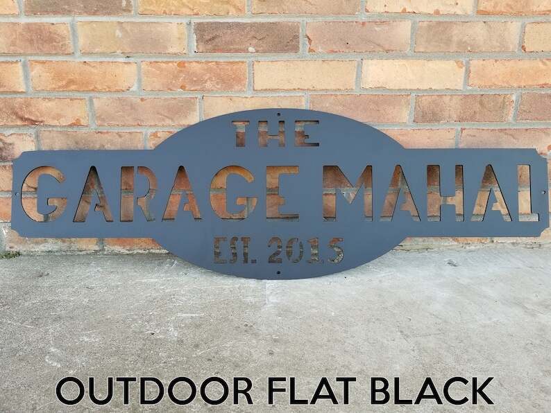 Custom Metal Sign - Personalized Gifts - Wall Art - Wall Decor - Personalized Garage Wall Art - Man Cave Decor - Garage Mahal - Best Gifts