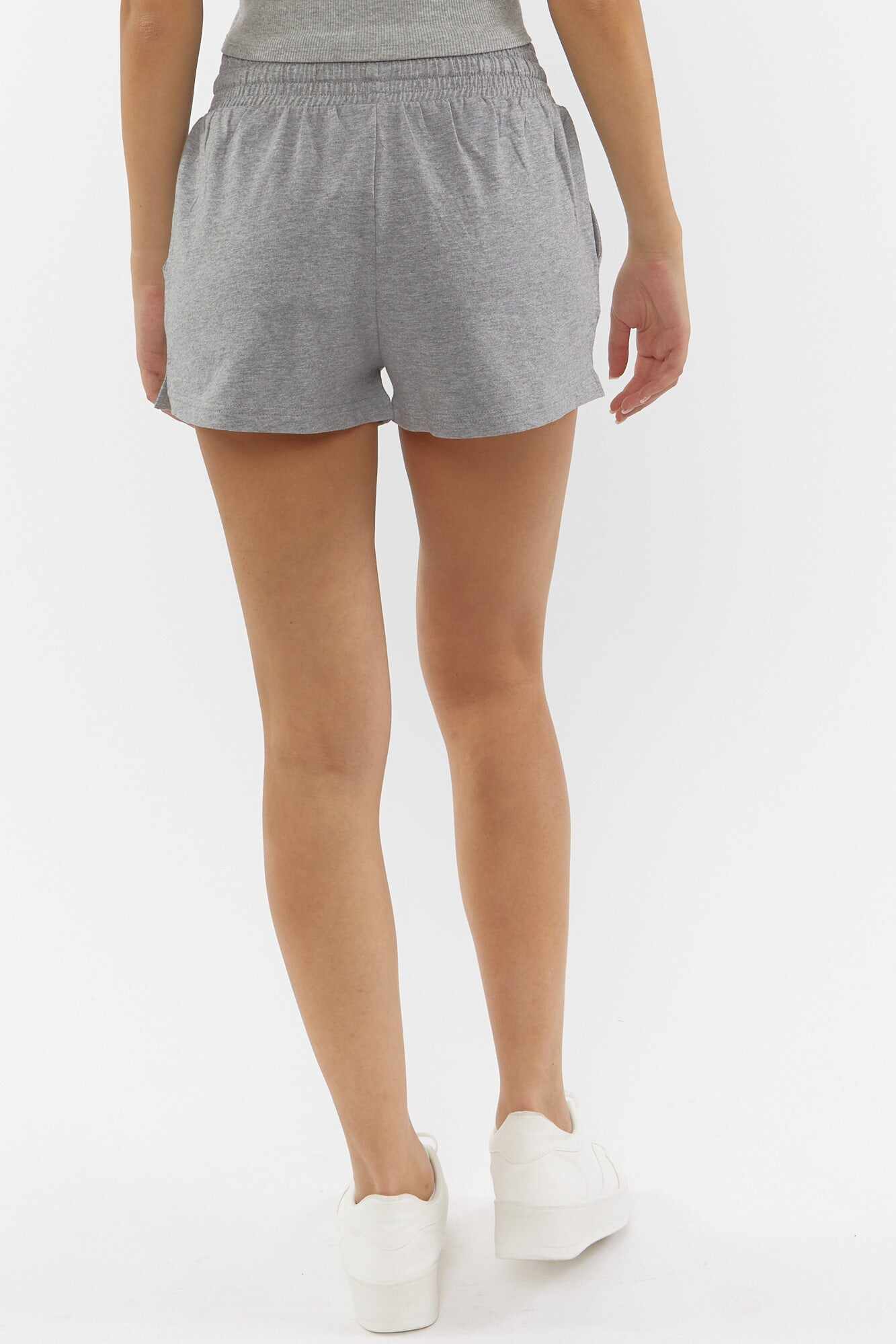 Women Apparel | Basic Drawstring Fleece Shorts Pink Forever21 - VH77189