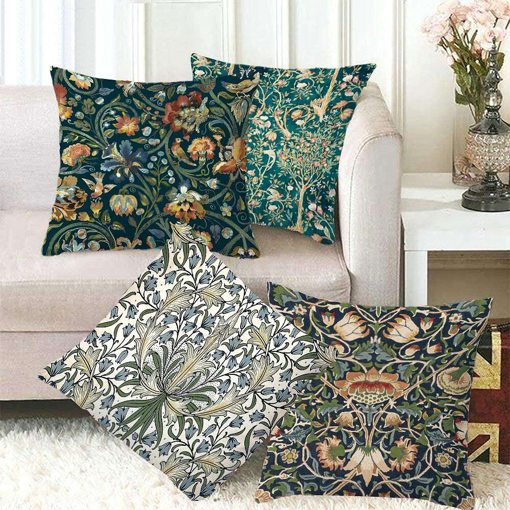 William Morris Double Side Pillow Cover 4PC