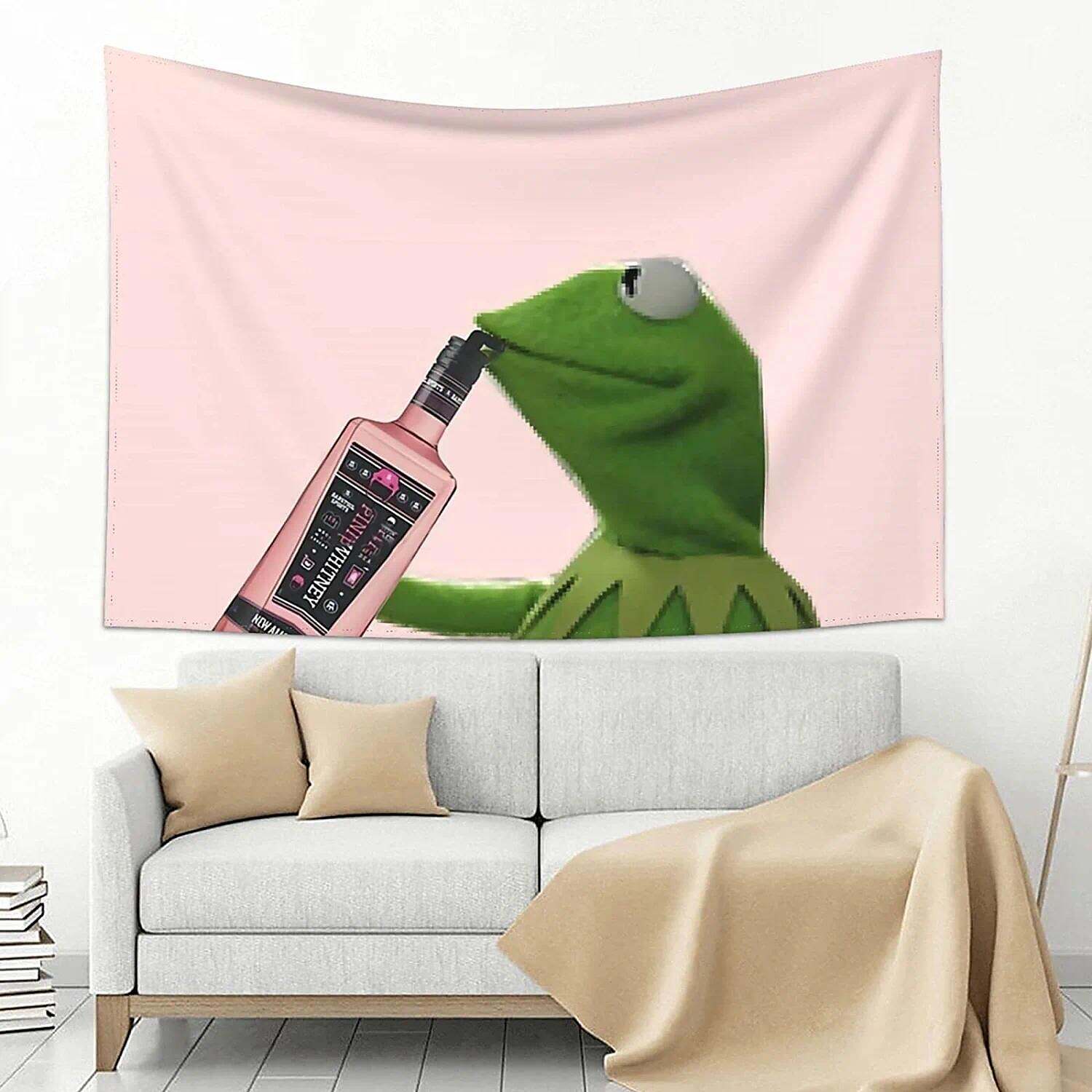 Funny Wall Tapestry Art Decor Wall Hanging Party Frog Backdrop