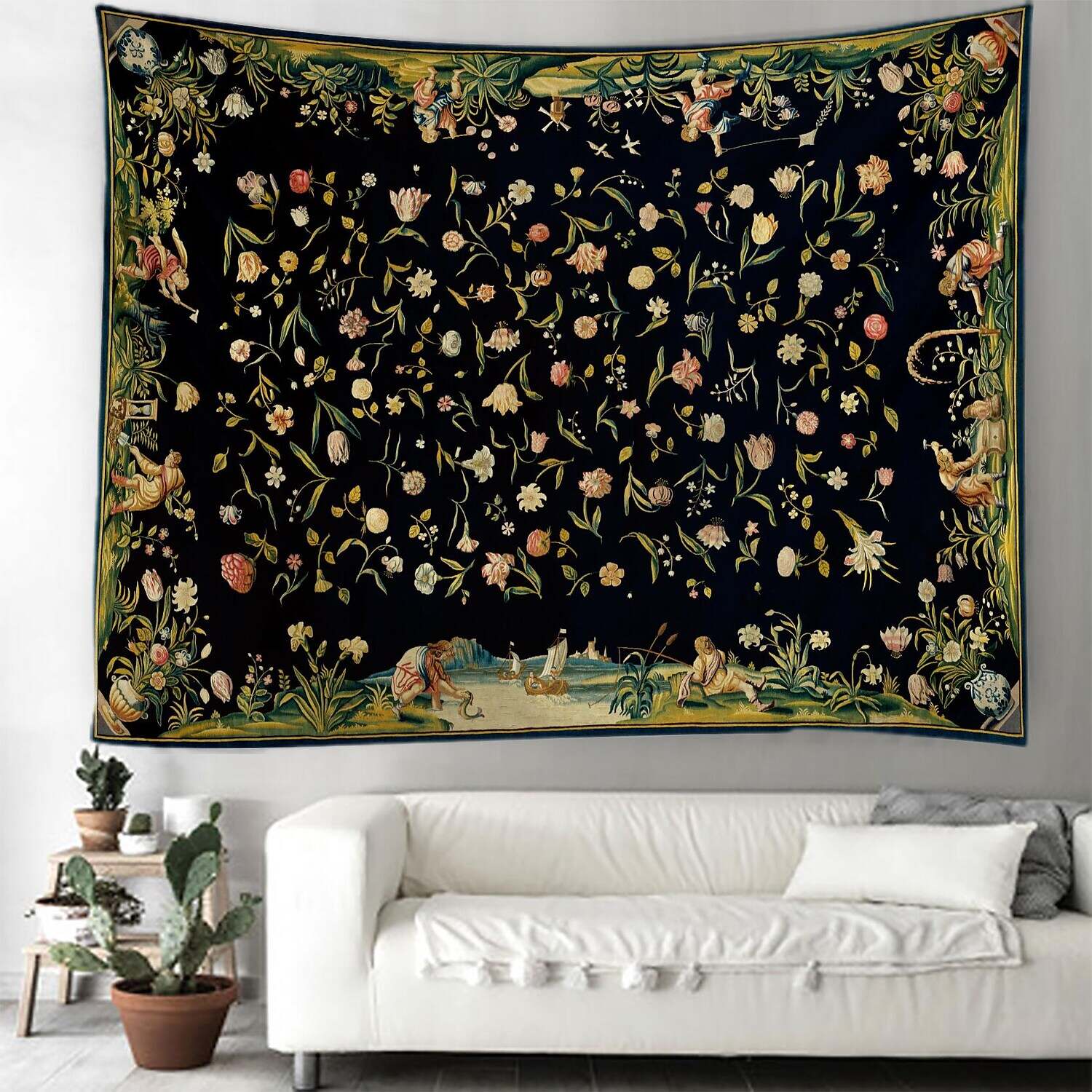 Floral Large Wall Tapestry Art Decor Photograph Backdrop