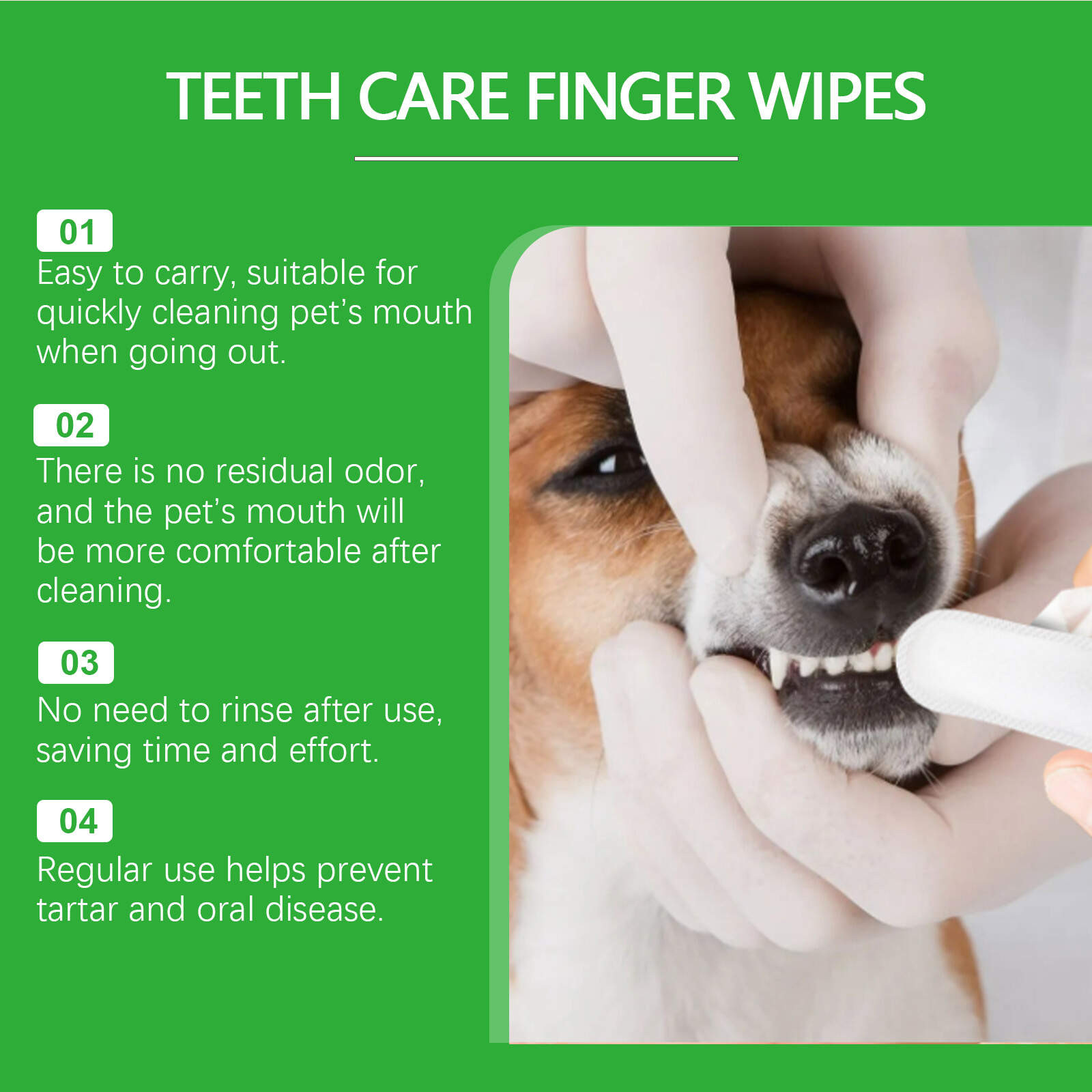 Teeth Care Finger Wipes