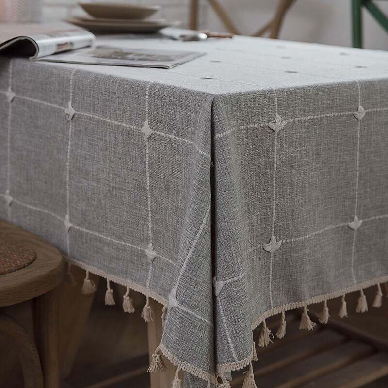 Pastoral Tablecloth Cotton Linen Fabric Table Cloth