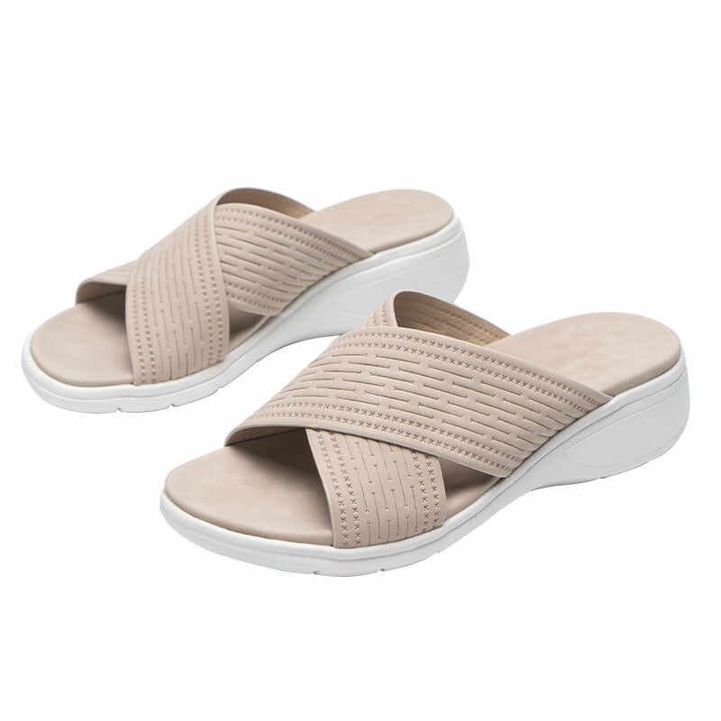 Sloping Heels And Thick Soles Women Sandals