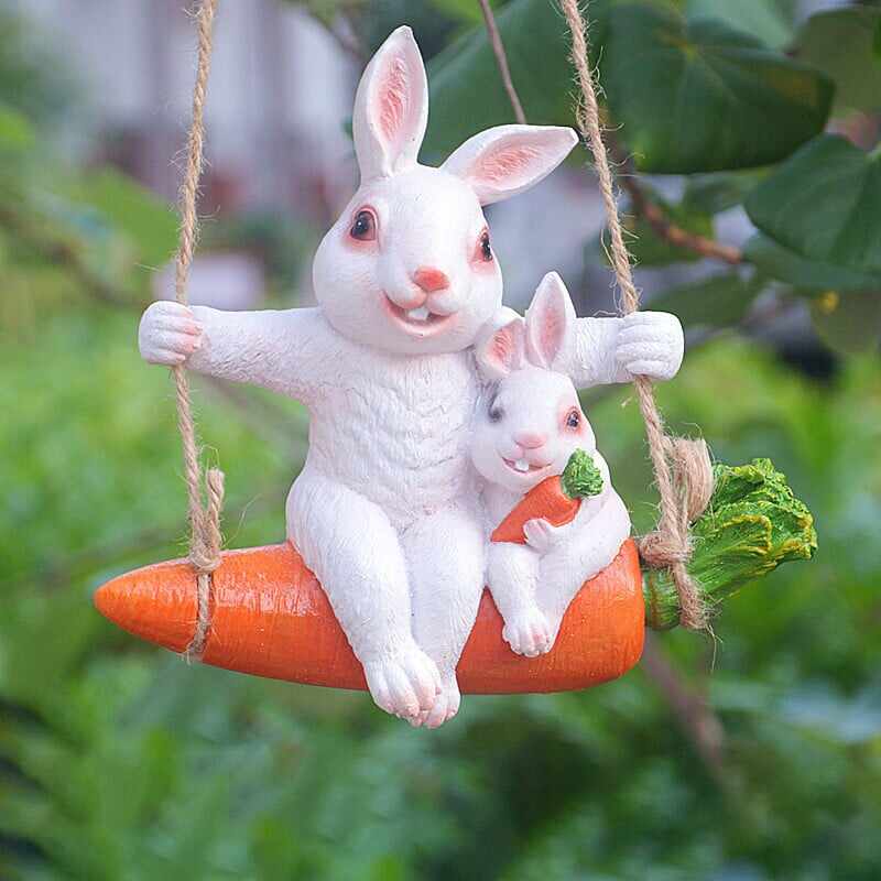 Cute Swing Animal Statue