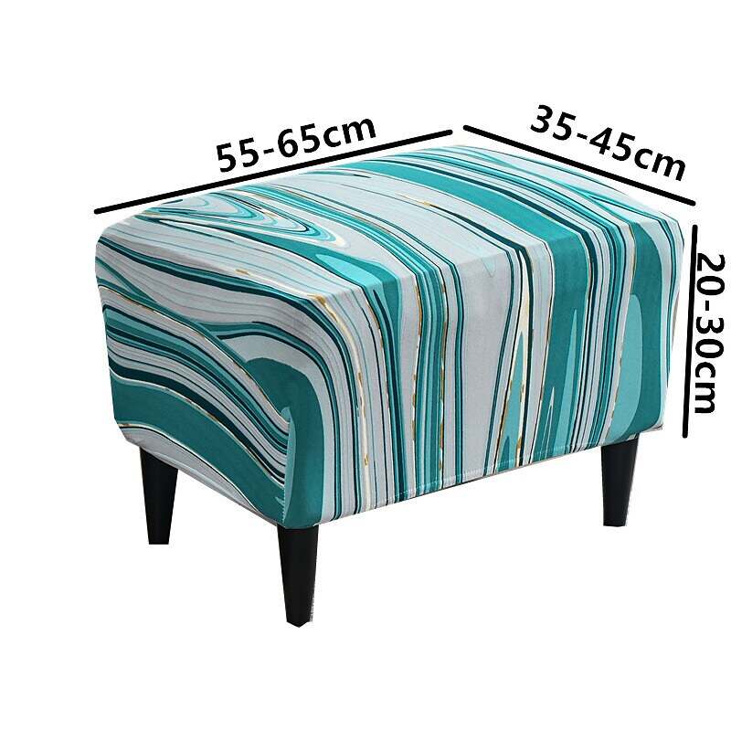 Stretch Ottoman Cover Spandex Storage Covers Footrest Cover