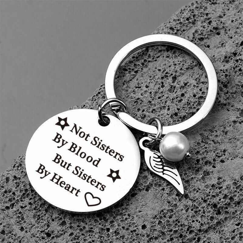 Best Friend Keyring Gift - Sisters by Heart Gift