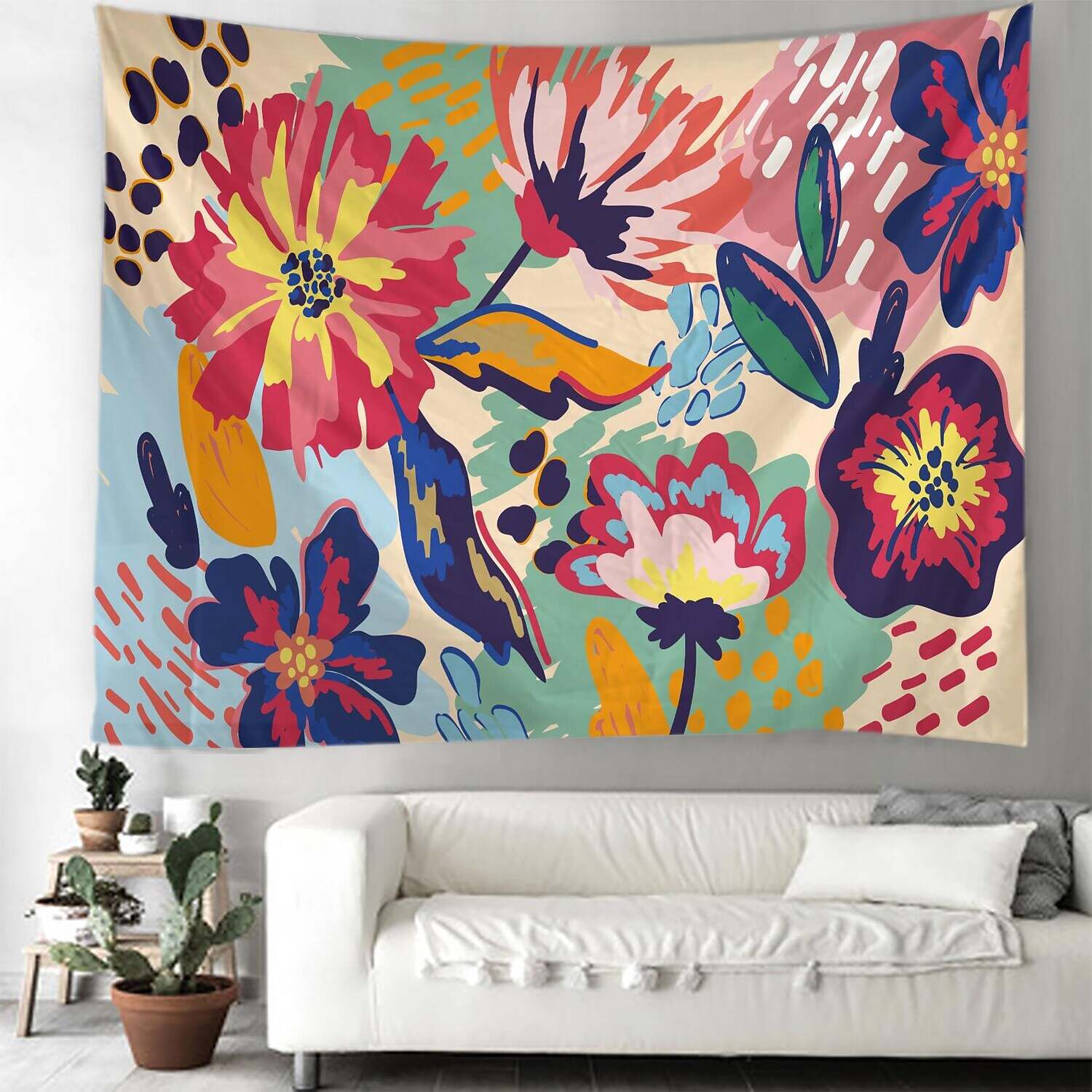 Floral Large Wall Tapestry Art Decor Photograph Backdrop