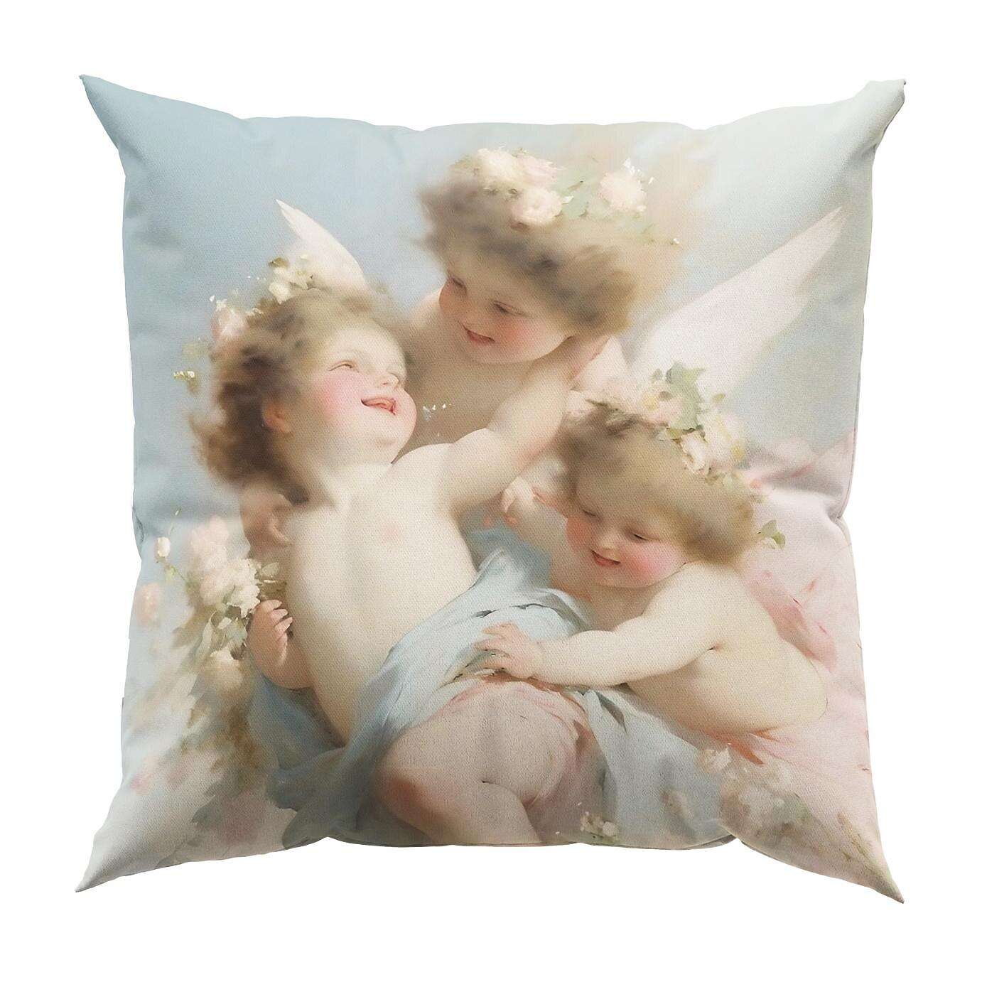 Renaissance Angels Double Side Pillow Cover 4PC