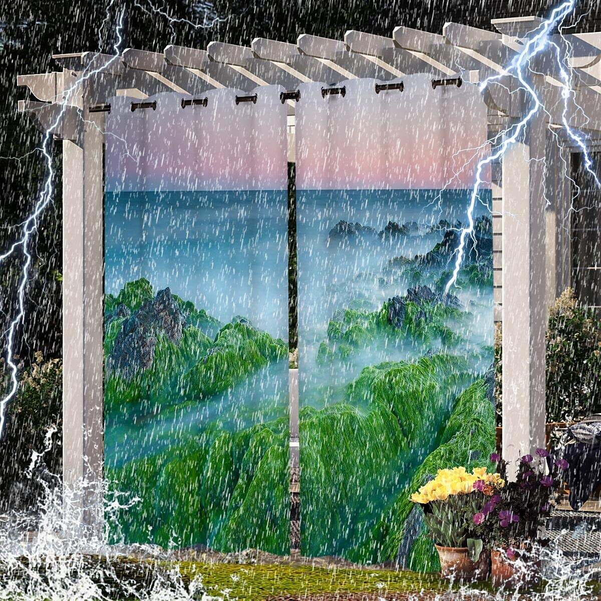 Waterproof Outdoor Curtain Privacy