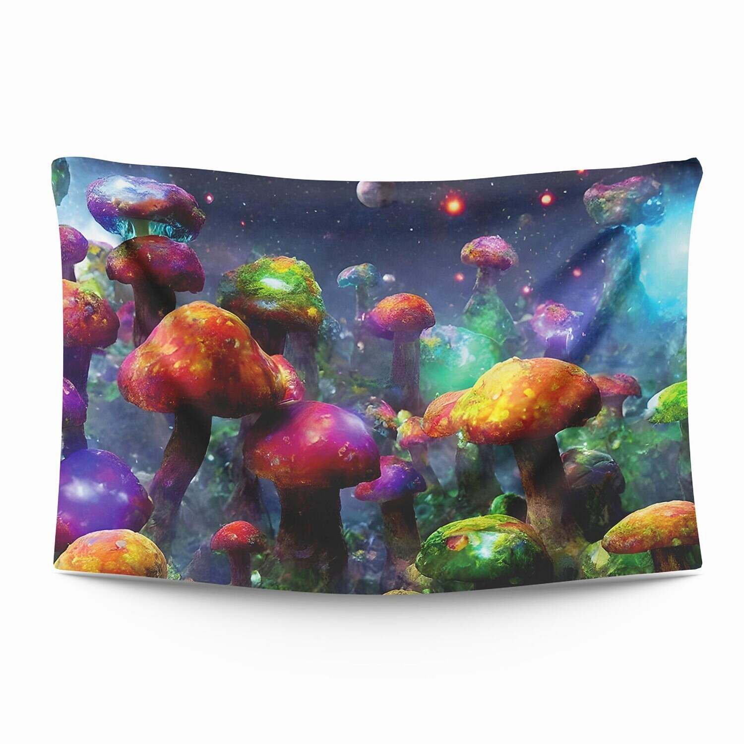 Trippy Mushroom Wall Tapestry Art Decor