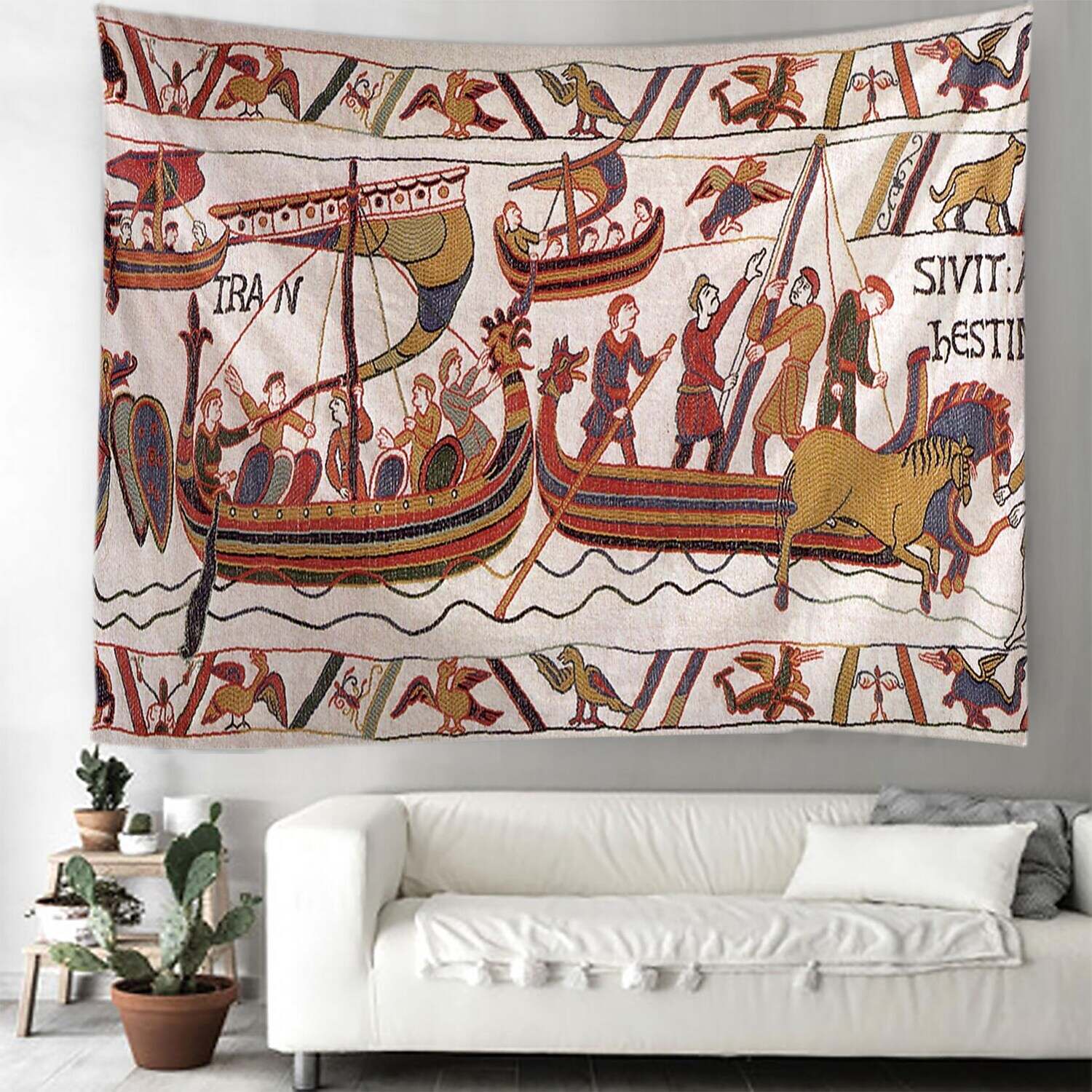 Bayeux Medieval Wall Tapestry Art Decor