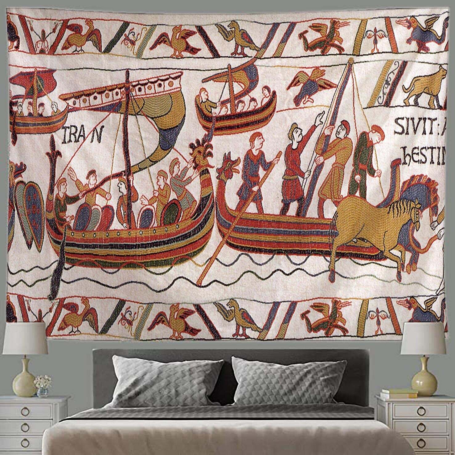 Bayeux Medieval Wall Tapestry Art Decor