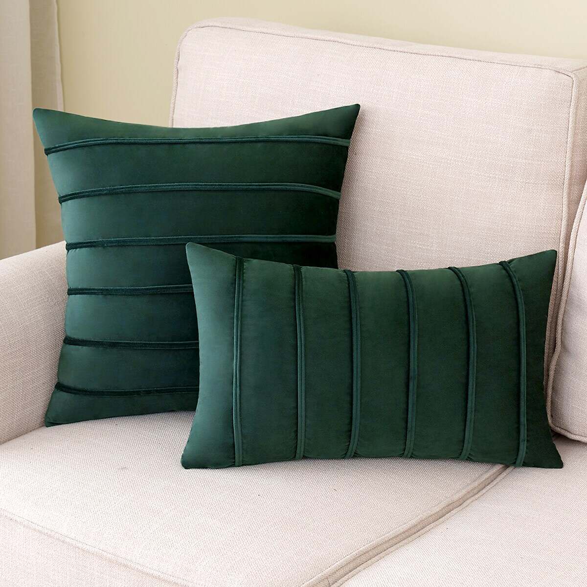 Solid Color Velvet Pillowcase Cushion Cover