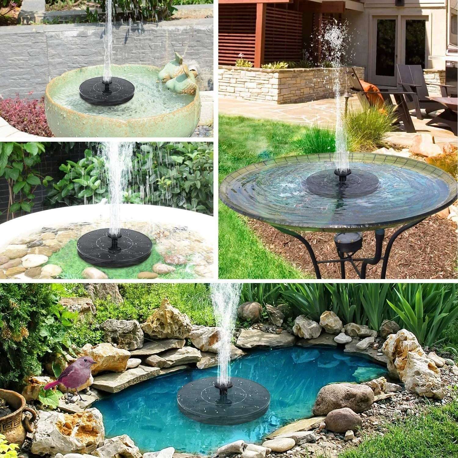 Last Day-75% OFF-Solar-Powered Bird Fountain Kit?