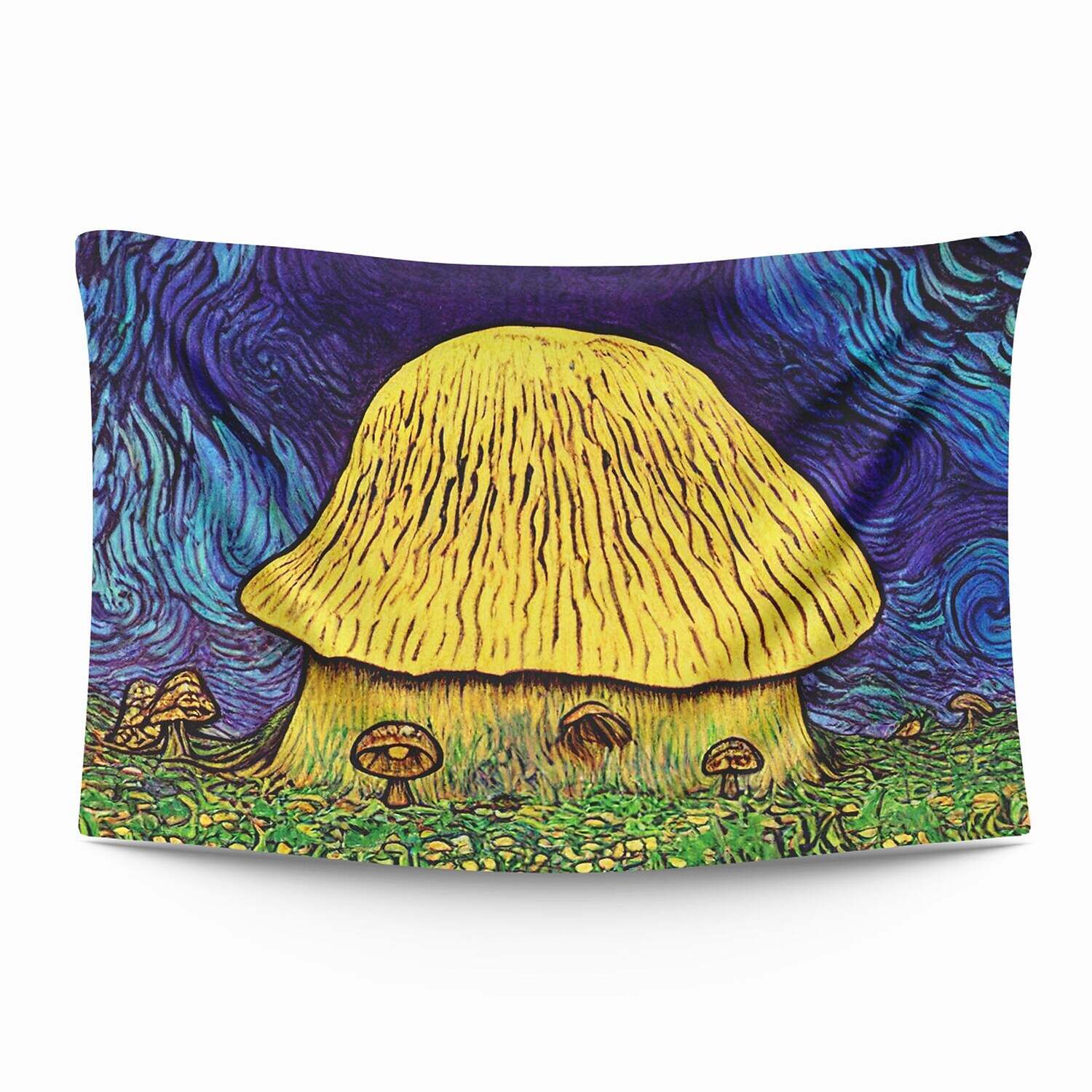 Trippy Mushroom Wall Tapestry Art Decor