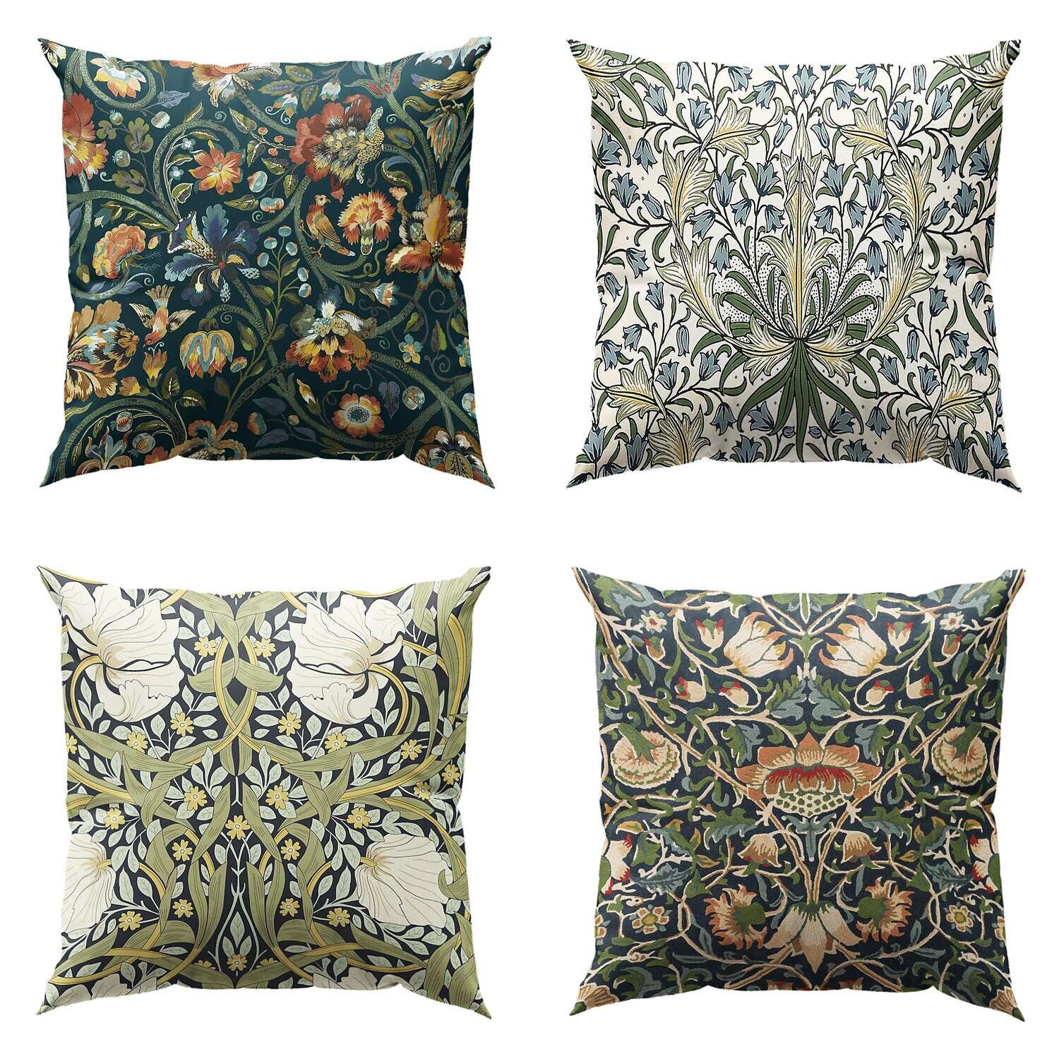 William Morris Double Side Pillow Cover 4PC