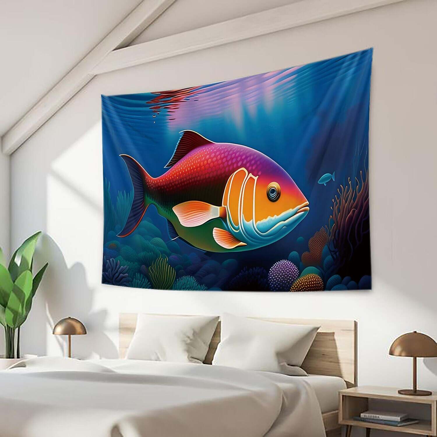 Ocean Fish Wall Tapestry Art Decor