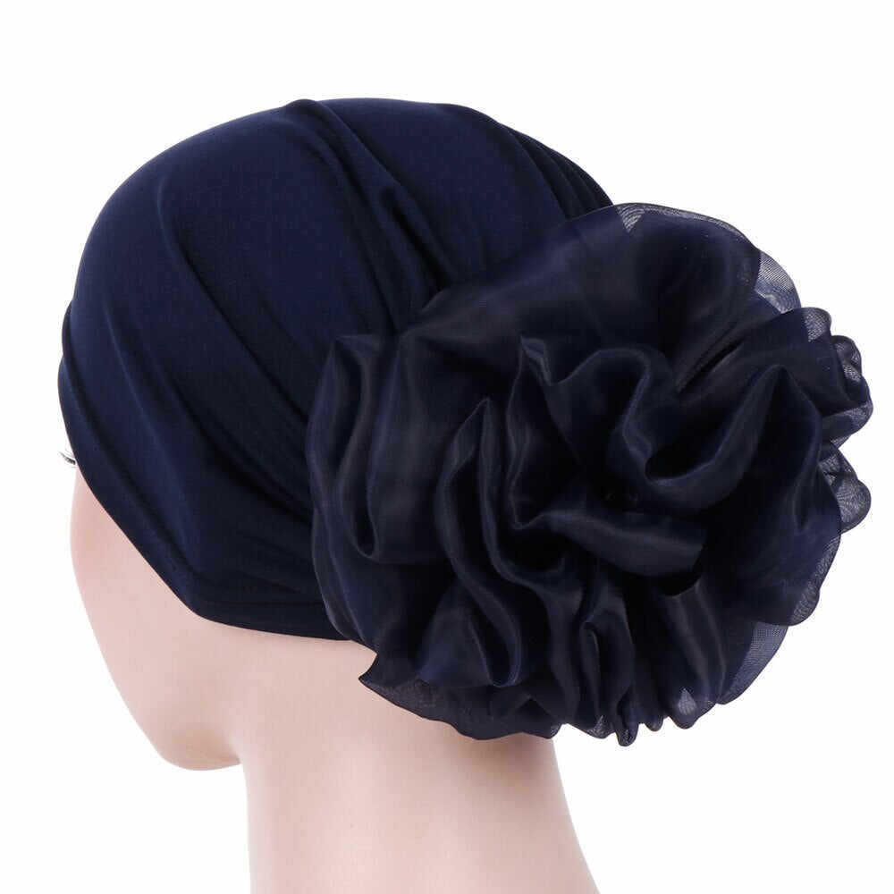 Woman Big Flower Turban Hair Accessories