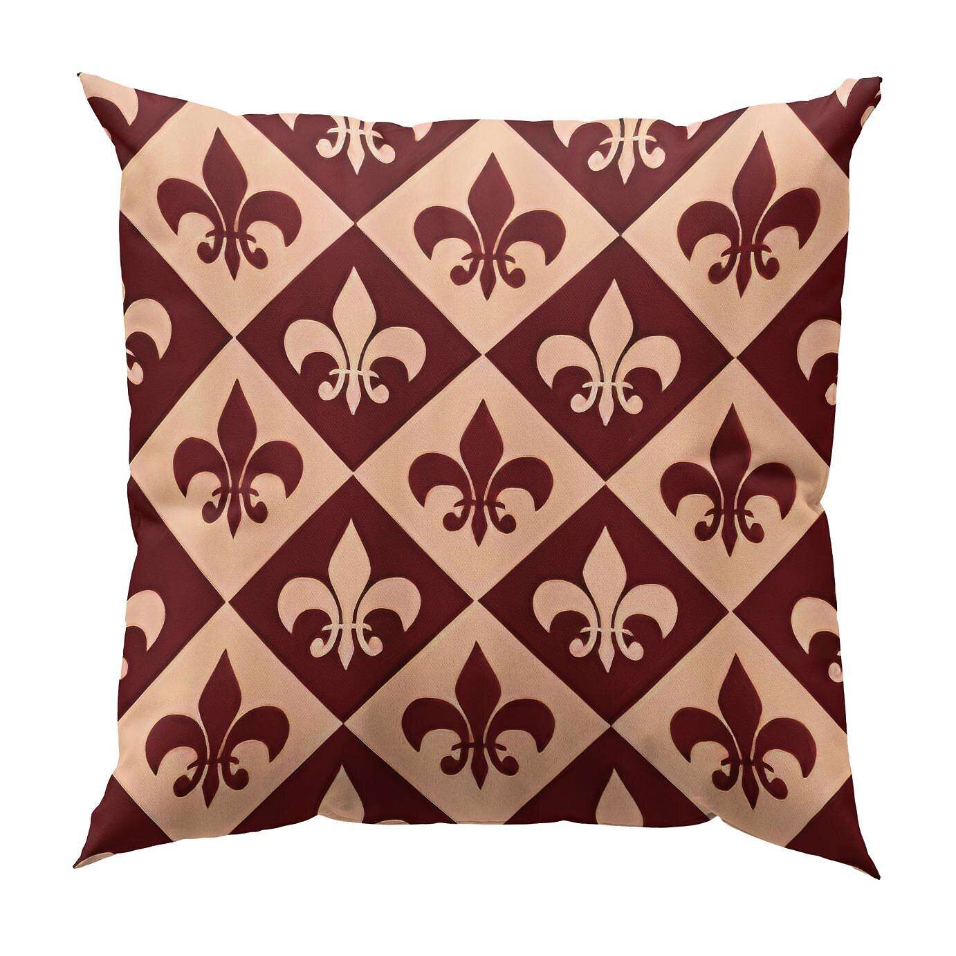 Fleur de Lis Double Side Pillow Cover 4PC