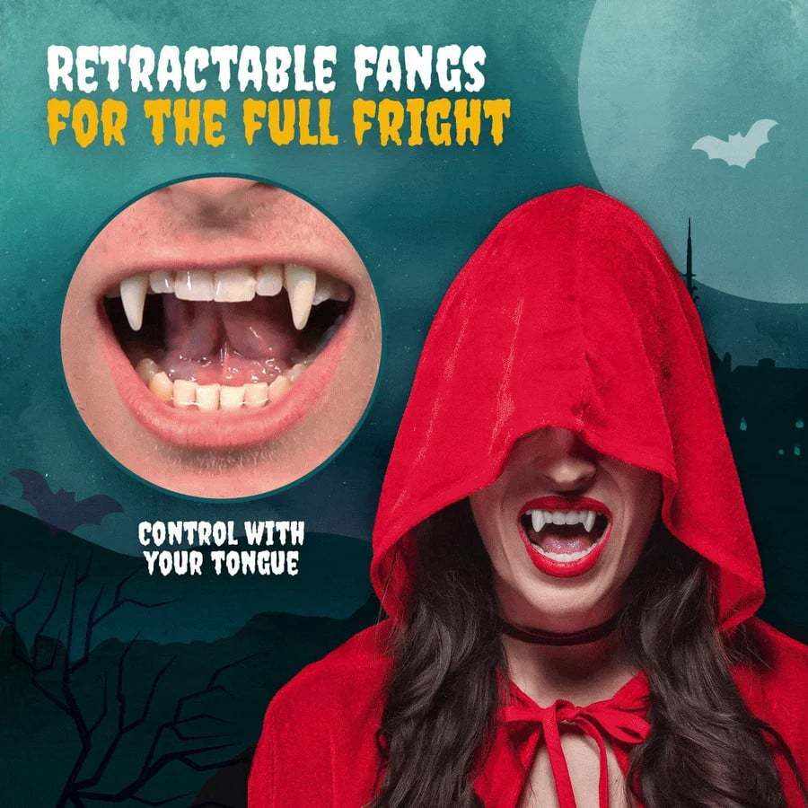 (Halloween Early Sale-50% OFF) Retractable Halloween Vampire Fangs
