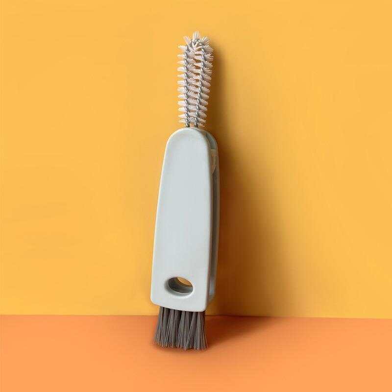 Cleaning Brush,Beveled Corner Versatile Cleaning Brush Hand Held Radish Shape 3 In 1 Cleaning Brush