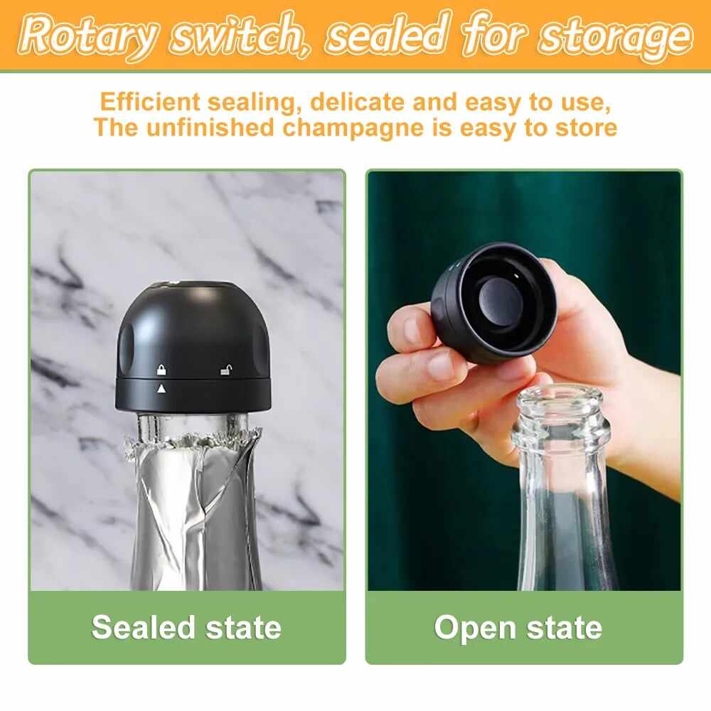 Last day-49%offVacuum Red Wine Bottle Cap Stopper