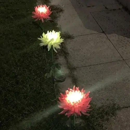 🎁Best Mother's Day Gift Of 2023🎁Outdoor Chrysanthemum Solar Garden Stake Decor Lights