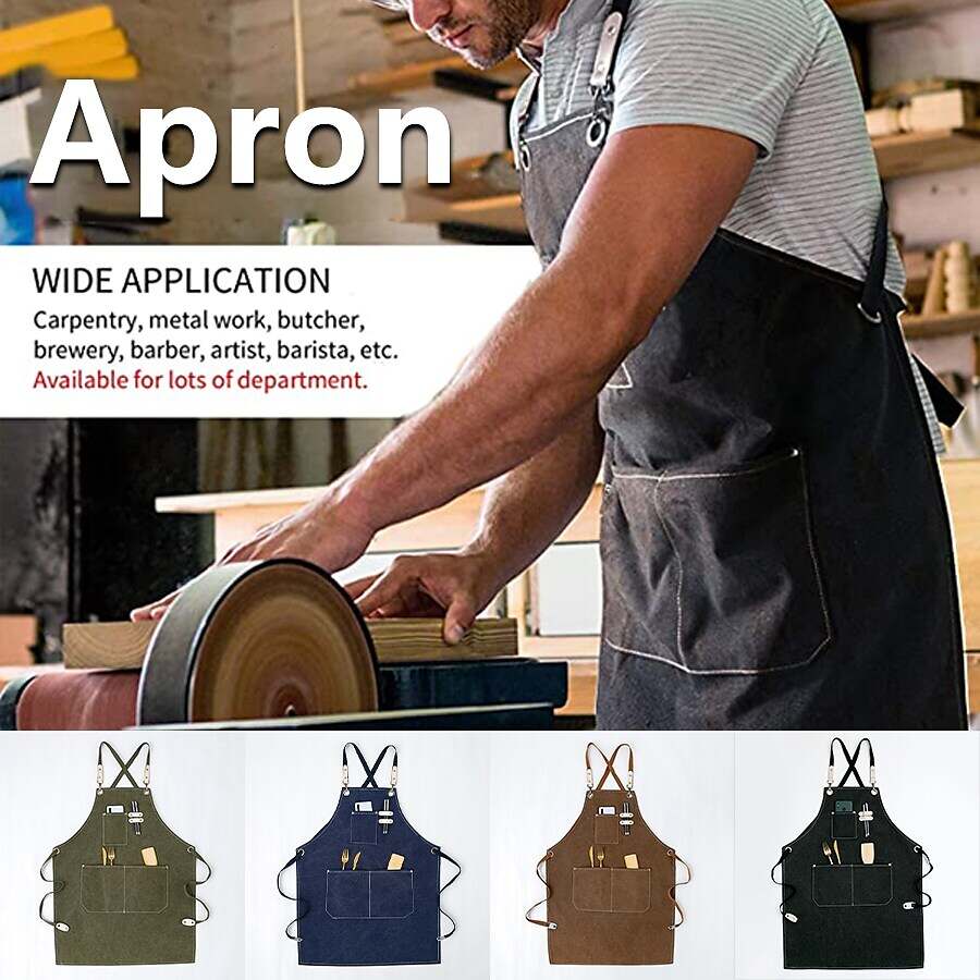 Chef Apron Black for Men Women