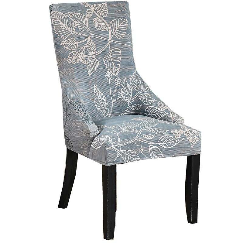 Stretch Wingback Chair Cover Boho/Flower Pattern