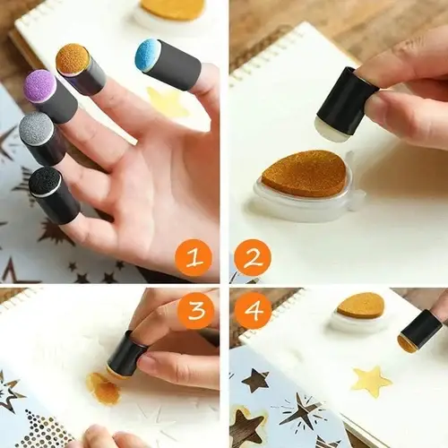 (🎅EARLY CHRISTMAS SALE-49% OFF) DIY sponge finger painting kit 💖 BUY 3 GET FREE SHIPPING