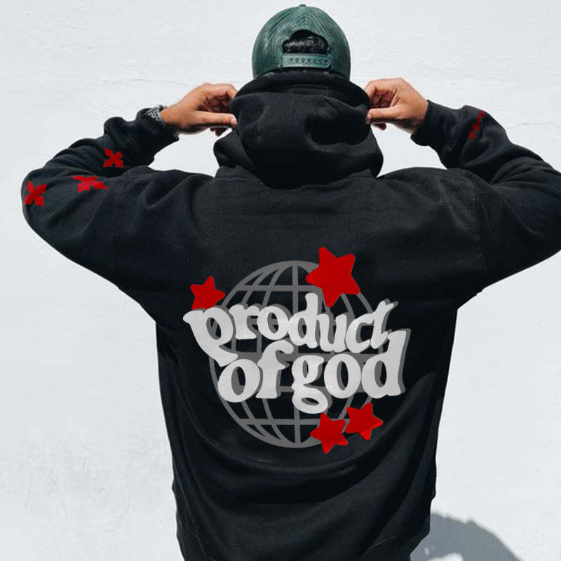 Product Of God Print Hoodie