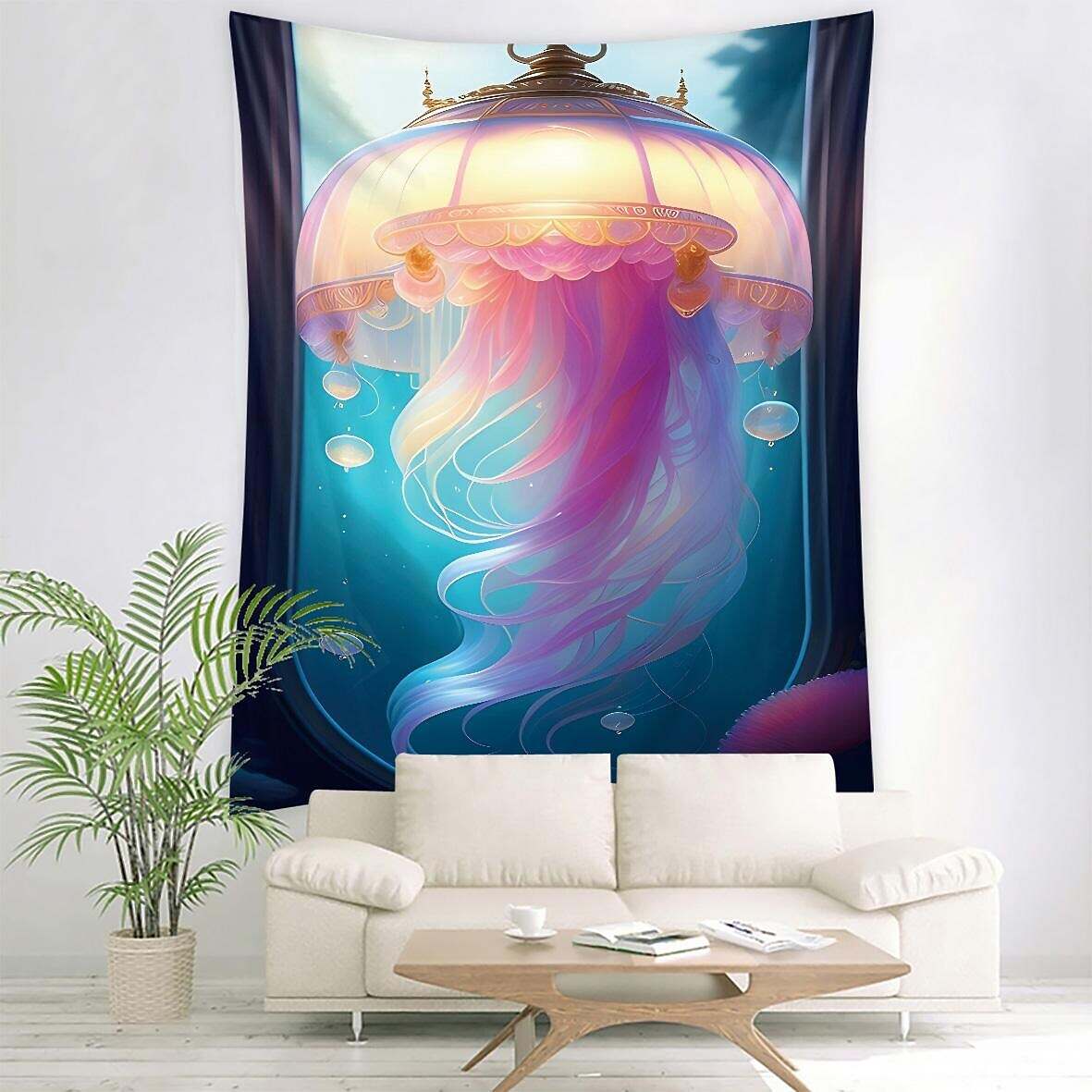 Jellyfish Ocean Wall Tapestry Art Decor