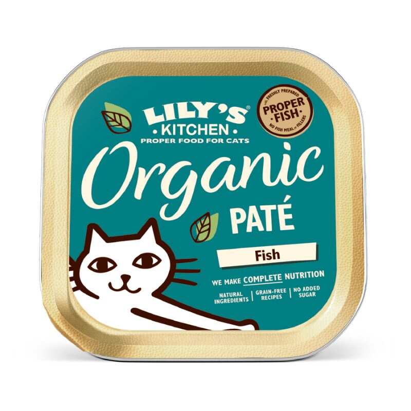Lily's Kitchen - Wet Food For Cats - Organic Fish Paté 85g