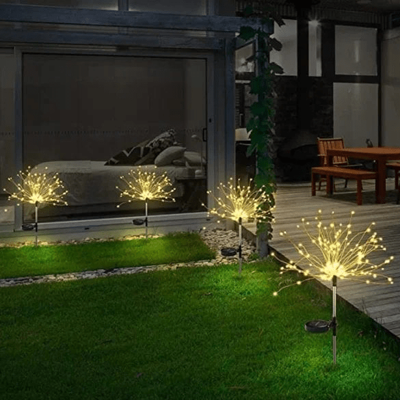 Waterproof Solar Garden Fireworks Lamp