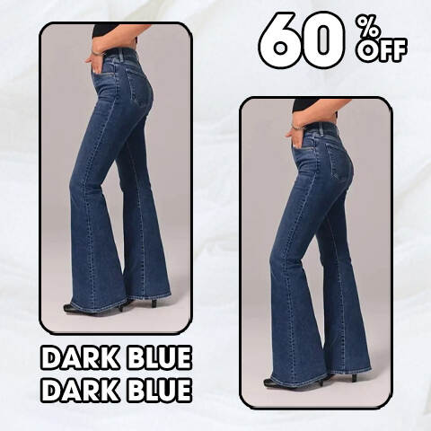 Ultra high waist stretch flare jeans - Buy 3 and get free shipping