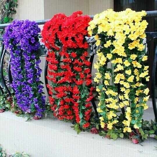 Vivid Artificial Hanging Orchid Bunch(Free shipping on orders over $39.99)