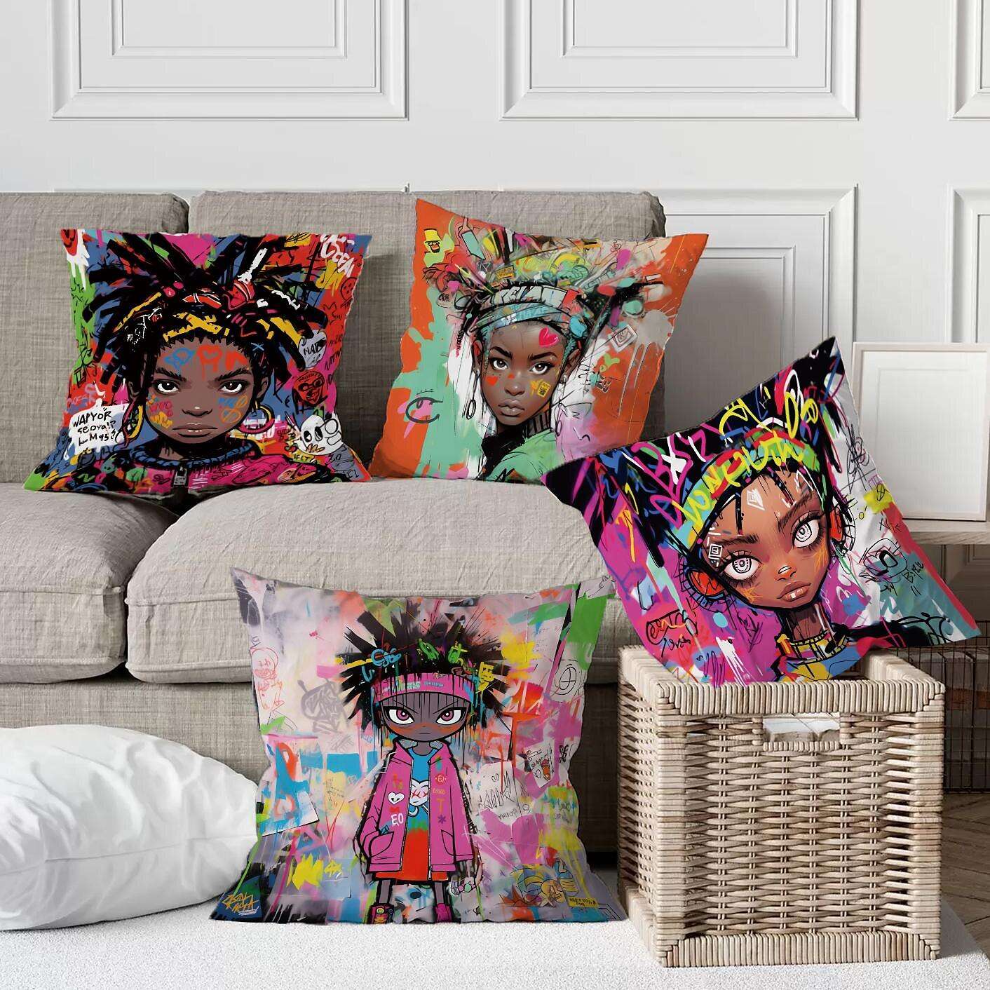 Graffiti Street Boys Pillow Cover 4PC