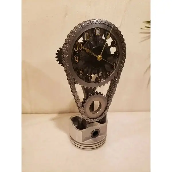 🎄CHRISTMAS BIG SALE - SMALL BLOCK TIMING CHAIN CLOCK, MOTORIZED, ROTATING