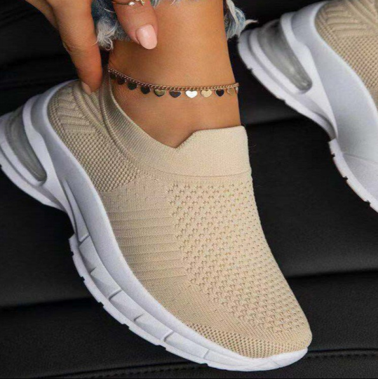 WOVEN AIR CUSHION MESH HEIGHTENING SNEAKERS