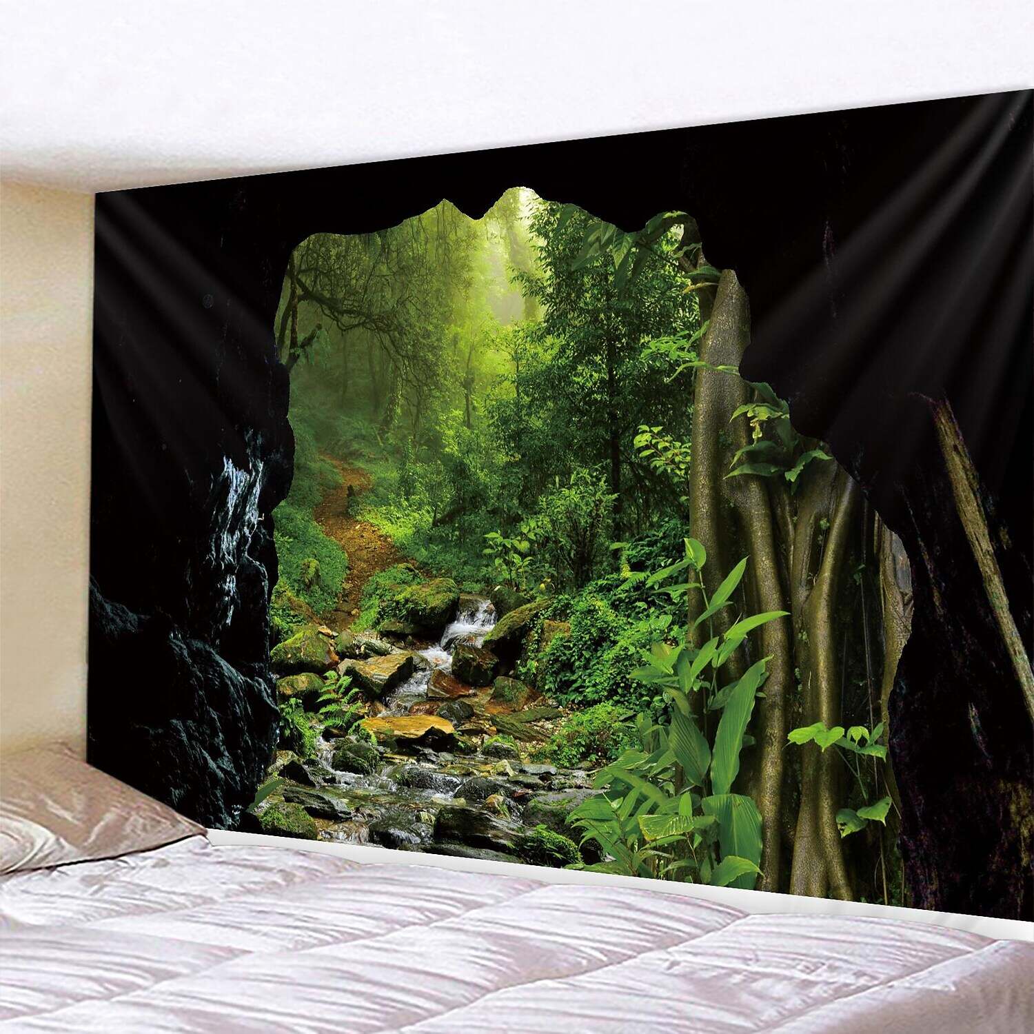 Natural Large Wall Tapestry Cave Art Decor Photograph Backdrop