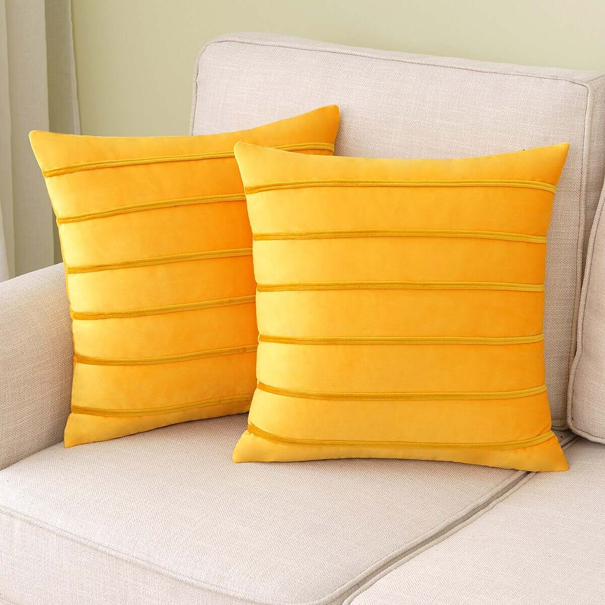 Solid Color Velvet Pillowcase Cushion Cover