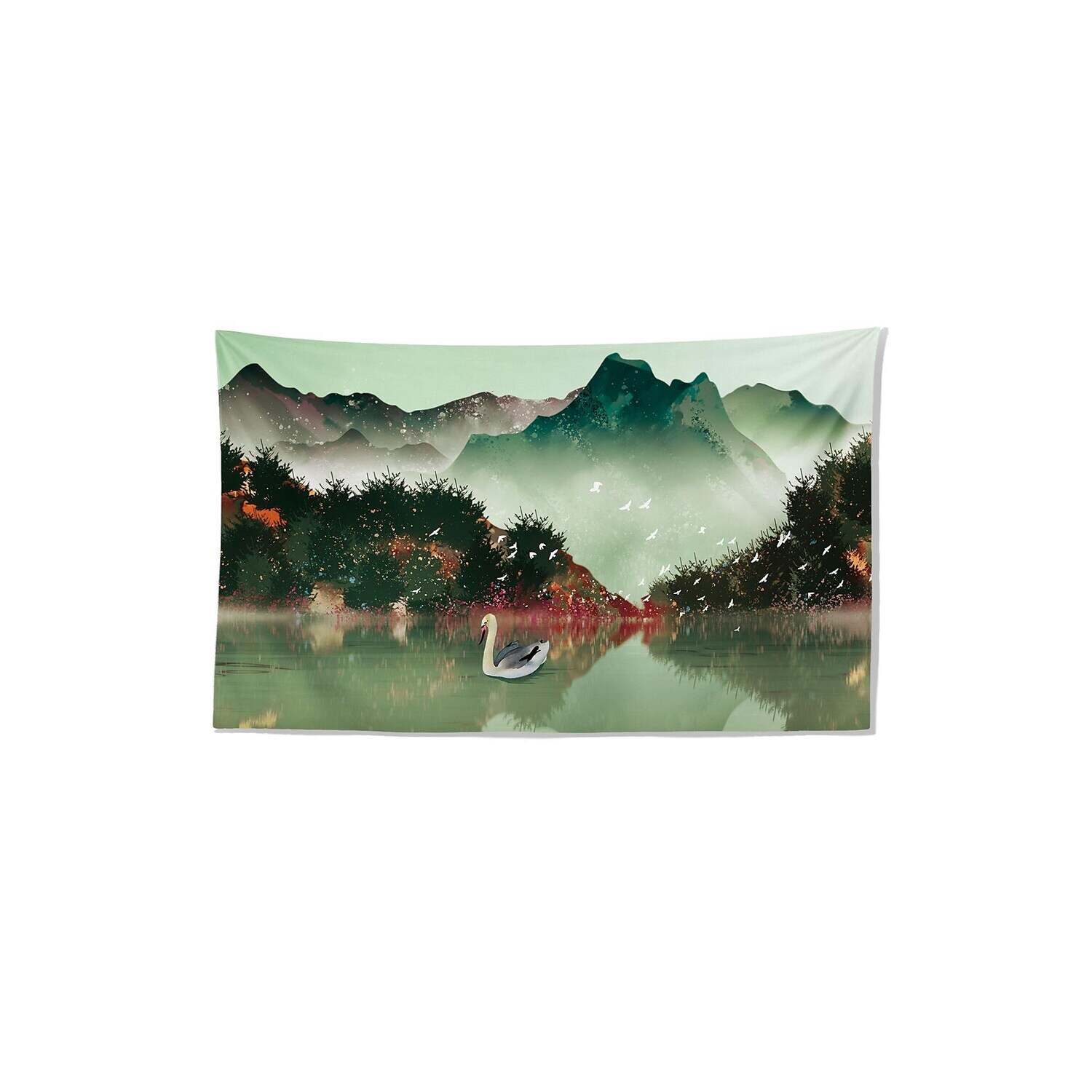 Painting Style Large Wall Tapestry Landscape Art Decor