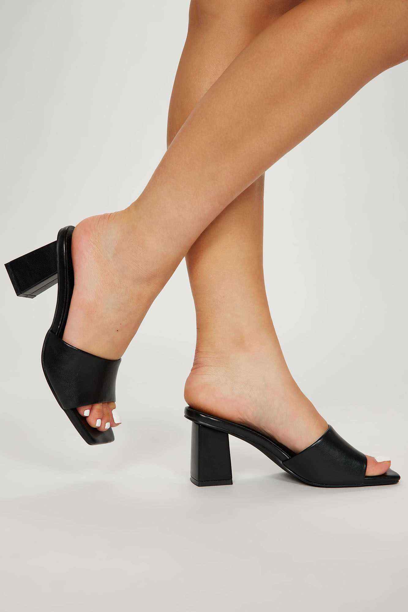 Meant To Last Heeled Mules    Black